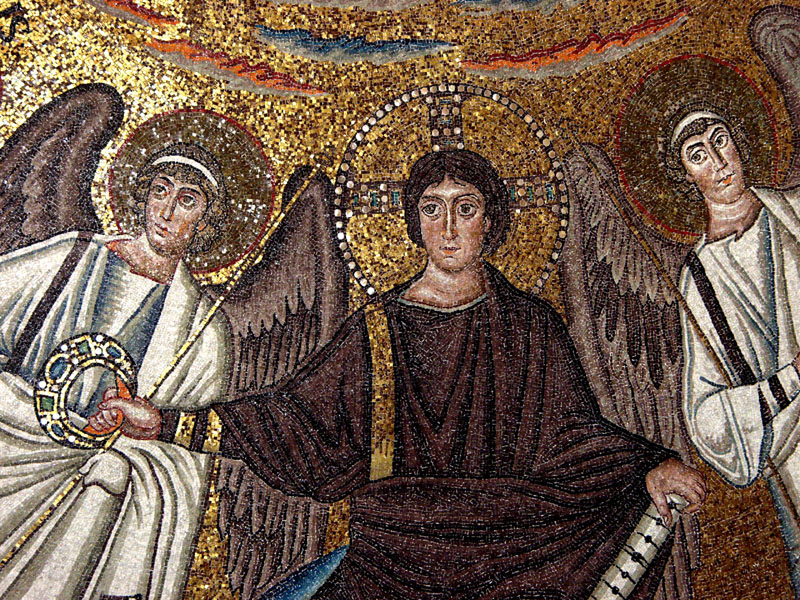 Ravenna Basilica di San Vitale der ewigjunge Christus