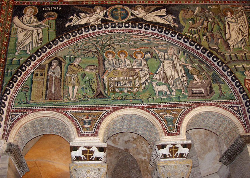 Ravenna Basilica di San Vitale Opfer des Abraham