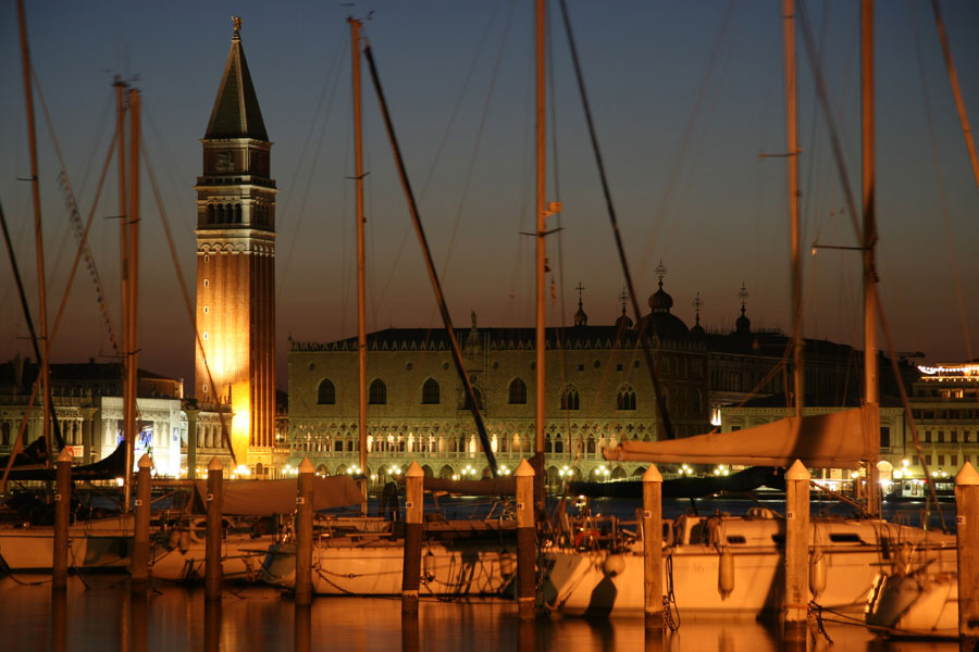 Venedig, Segelschiffhafen bei San Giorgio Maggiore