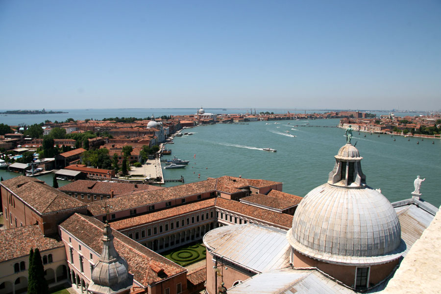 Venezia, San Giorgio Maggiore und Klostergarten, Canale della Giudecca